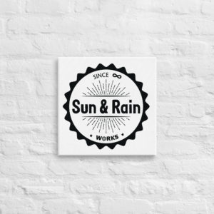 Sun and Rain Works Canvas print